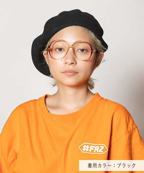 モデル頭囲：54cm 着用サイズ：ONESIZE