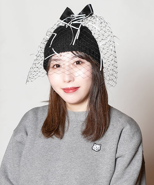 モデル頭囲：56cm 着用サイズ：ONESIZE