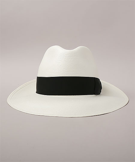 FINE WIDE BRIM 140340 WHITE x BLACK 57