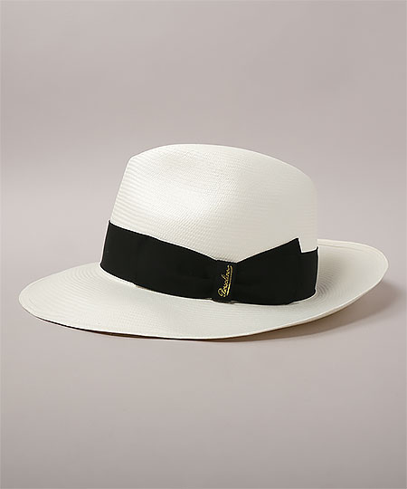 FINE WIDE BRIM 140340 WHITE x BLACK 57