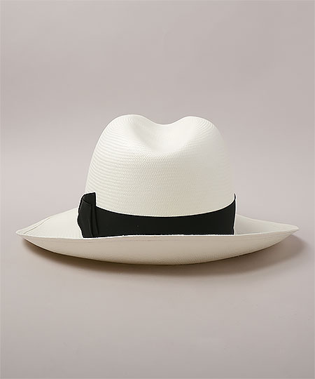 FINE WIDE BRIM 140340 WHITE x BLACK 57