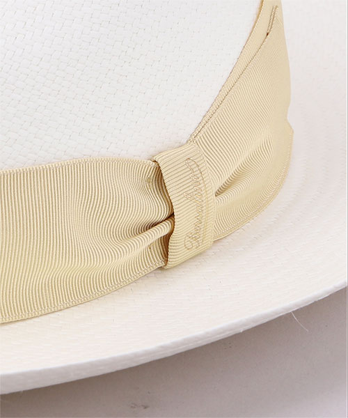 FINE WIDE BRIM 140340 WHITE x BEIGE 58