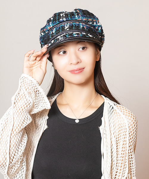 モデル頭囲：56cm 着用サイズ：ONESIZE