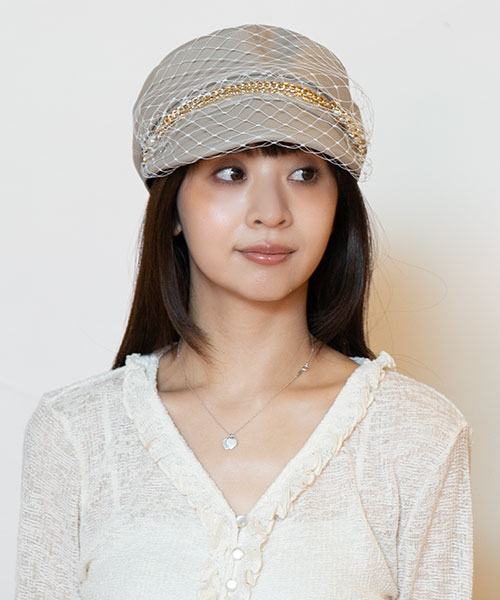 モデル頭囲：56cm 着用サイズ：ONESIZE