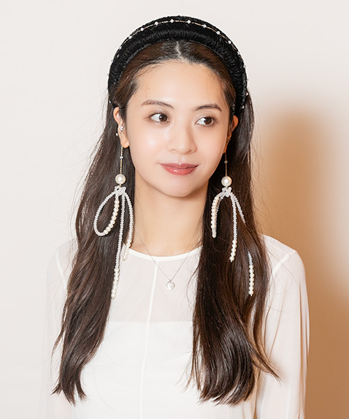 モデル頭囲：56cm 着用サイズ：ONESIZE
