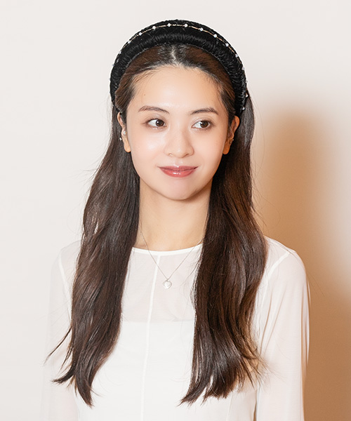 モデル頭囲：56cm 着用サイズ：ONESIZE