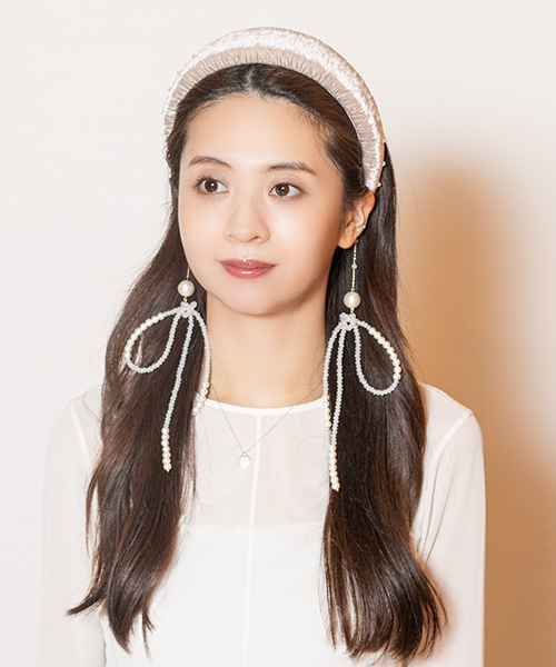 モデル頭囲：56cm 着用サイズ：ONESIZE