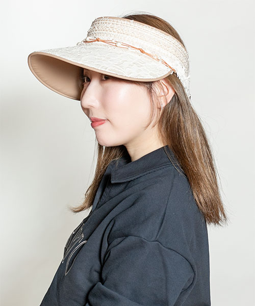 Model's head circumference: 56cm, wearing size: ONESIZE