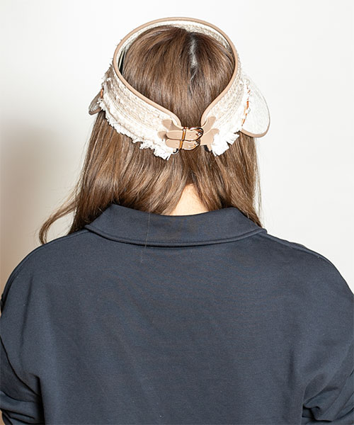 Model's head circumference: 56cm, wearing size: ONESIZE