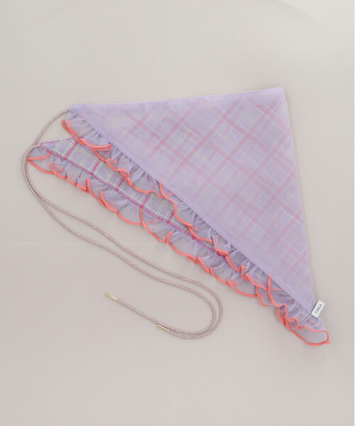 TULLE CHECK BABUSHKA PURPLE ONESIZE