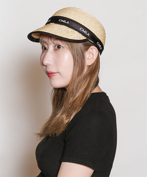 モデル頭囲：56cm 着用サイズ：ONESIZE