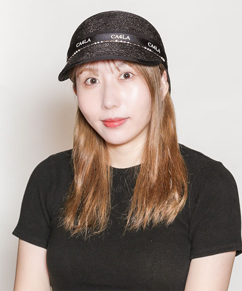モデル頭囲：56cm 着用サイズ：ONESIZE