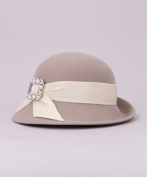 JEWEL BUCKLE HAT BLACK ONESIZE