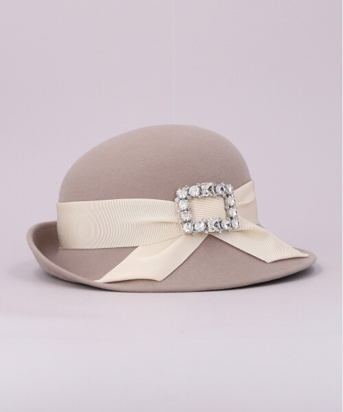 JEWEL BUCKLE HAT BLACK ONESIZE