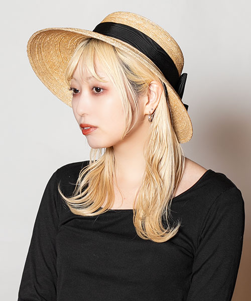 モデル頭囲：58cm 着用サイズ：ONESIZE