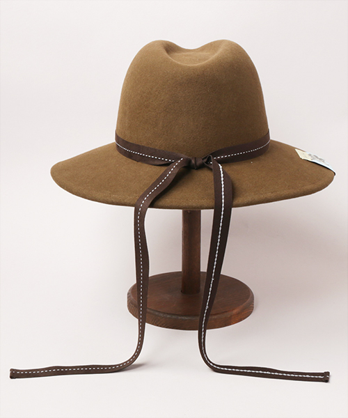 COW MOTIF WESTERN HAT BROWN ONESIZE