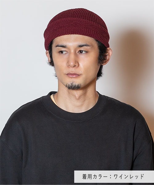 YASHIKI x CA4LA YAGASURI KNITCAP WINE RED ONESIZE