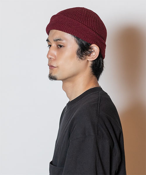 YASHIKI x CA4LA YAGASURI KNITCAP WINE RED ONESIZE