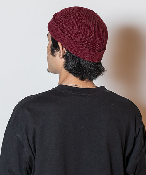 YASHIKI x CA4LA YAGASURI KNITCAP WINE RED ONESIZE