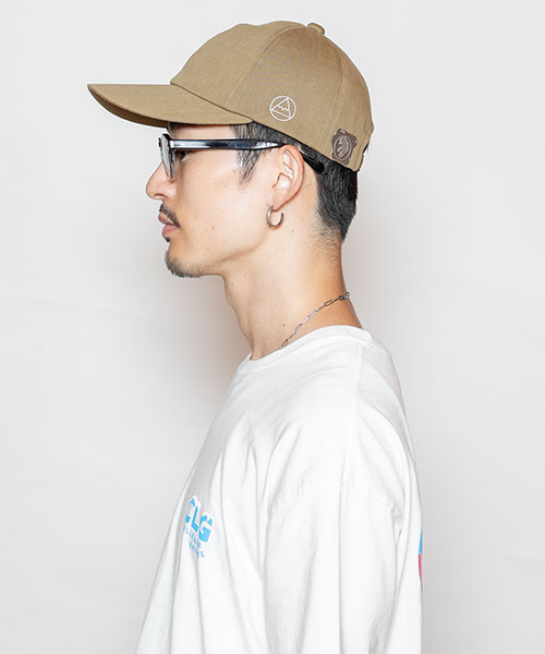 モデル頭囲：58.5 着用サイズ：ONESIZE