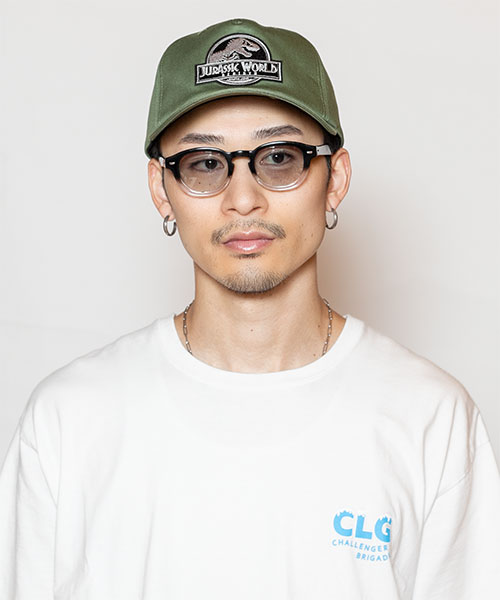 モデル頭囲：58.5 着用サイズ：ONESIZE