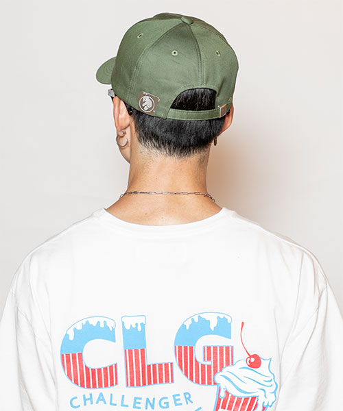 モデル頭囲：58.5 着用サイズ：ONESIZE