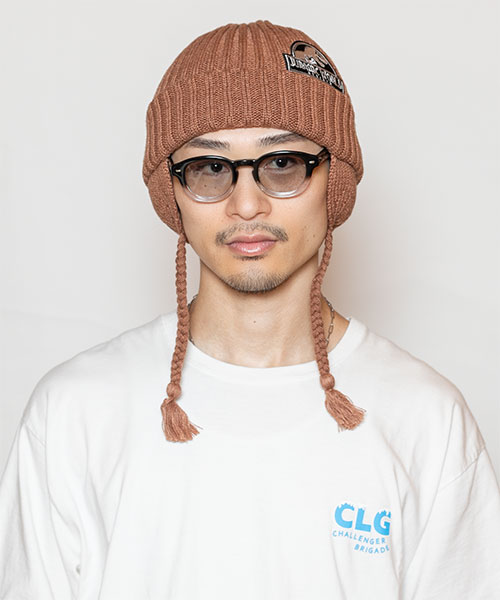 モデル頭囲：58.5 着用サイズ：ONESIZE