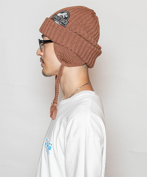 モデル頭囲：58.5 着用サイズ：ONESIZE