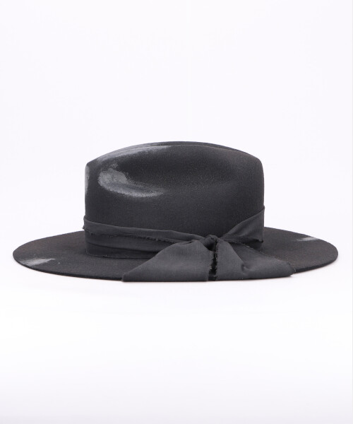 KAMIYA x CA4LA DISTRESSED FELT HAT BLACK ONESIZE