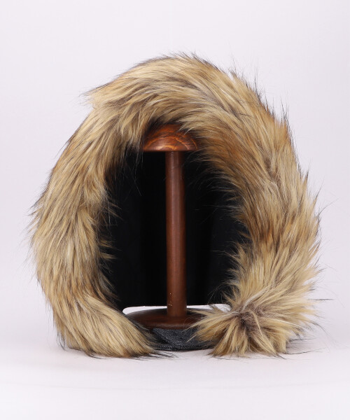 FUR HOOD BLACK ONESIZE