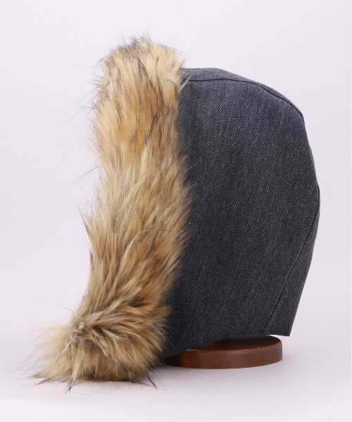FUR HOOD BLACK ONESIZE