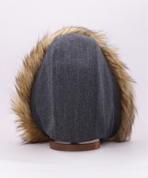 FUR HOOD BLACK ONESIZE