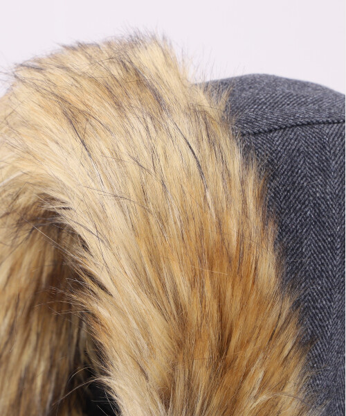 FUR HOOD BLACK ONESIZE