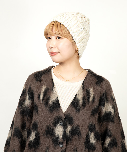 モデル頭囲：55cm 着用サイズ：ONESIZE
