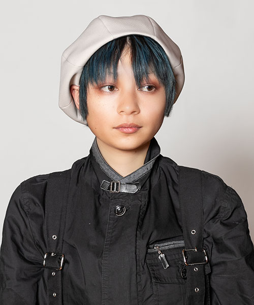 モデル頭囲：54cm 着用サイズ：ONESIZE