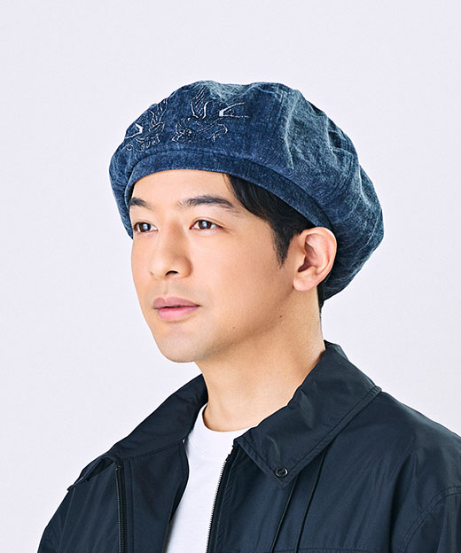 モデル頭囲：56cm 着用サイズ：ONESIZE