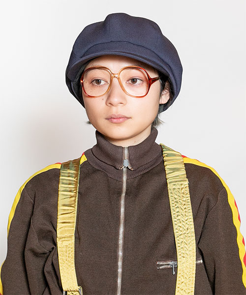 モデル頭囲：54cm 着用サイズ：ONESIZE