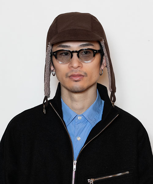 モデル頭囲：58.5cm 着用サイズ：ONESIZE