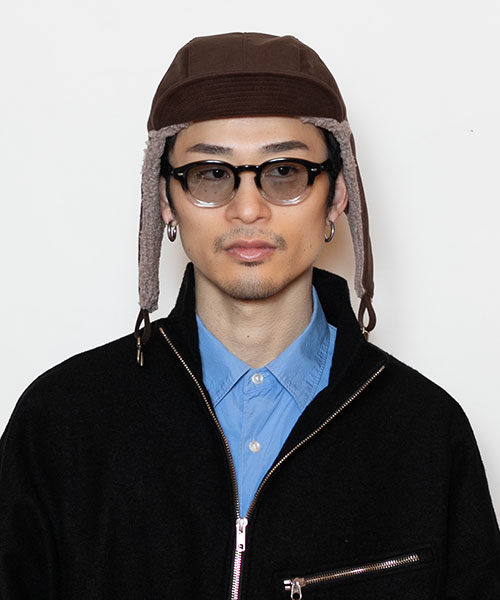 モデル頭囲：58.5cm 着用サイズ：ONESIZE