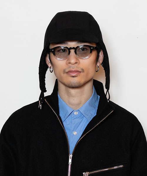 モデル頭囲：58.5cm 着用サイズ：ONESIZE
