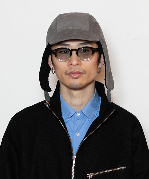 モデル頭囲：58.5cm 着用サイズ：ONESIZE