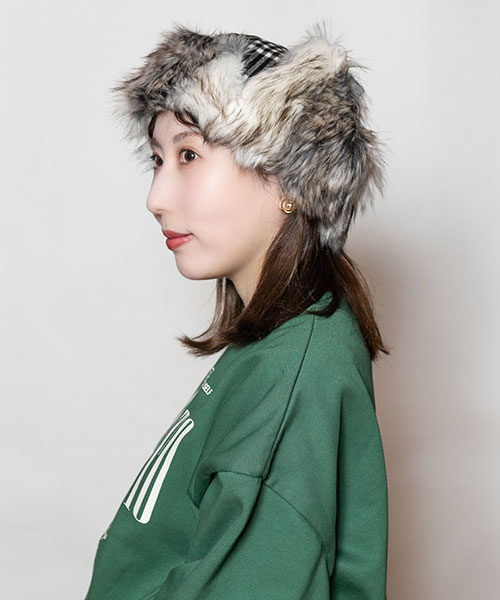 モデル頭囲：56cm 着用サイズ：ONESIZE