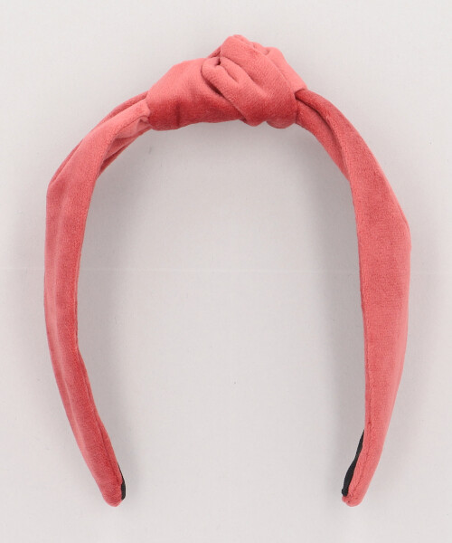 SUEDE TEXTURE BLAIR TURBAN RED ONESIZE