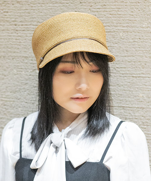 モデル頭囲：55cm 着用サイズ：ONESIZE