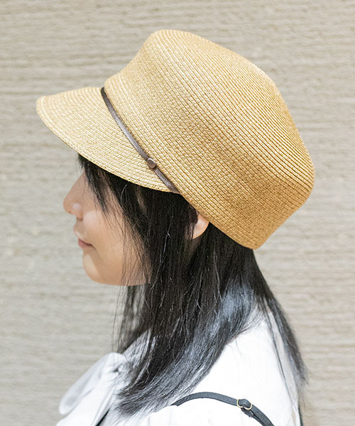 モデル頭囲：55cm 着用サイズ：ONESIZE