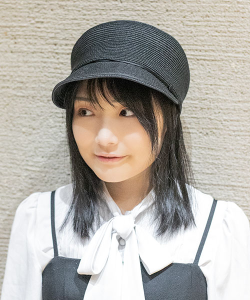 モデル頭囲：55cm 着用サイズ：ONESIZE