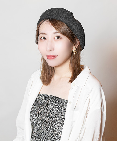 モデル頭囲：56cm 着用サイズ：ONESIZE