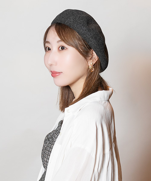 モデル頭囲：56cm 着用サイズ：ONESIZE