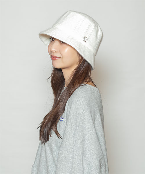 モデル頭囲：56cm 着用サイズ：ONESIZE