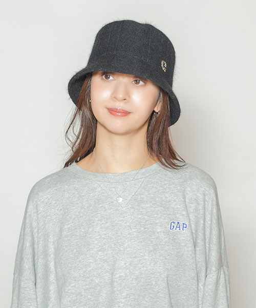モデル頭囲：56cm 着用サイズ：ONESIZE